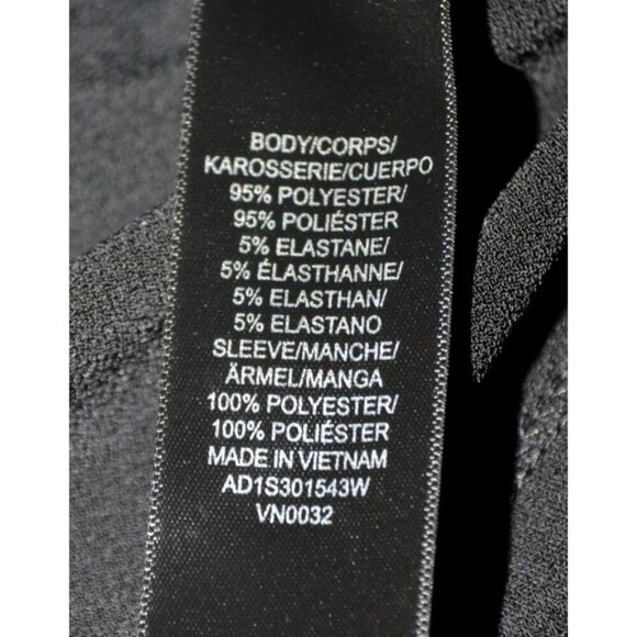 Adrianna Papell Black Swiss Dot Sheer Sleeve Blouse Top Plus Size 3X Square Neck - Picture 7 of 8